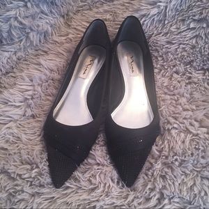 Nina Black Kitten Heels - Size 9.5